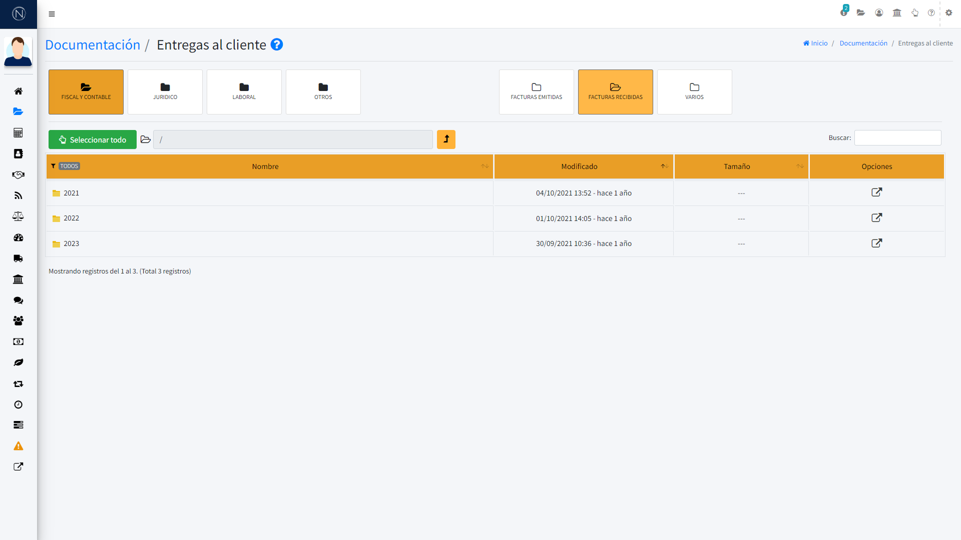 Pantalla - Documentación del despacho
