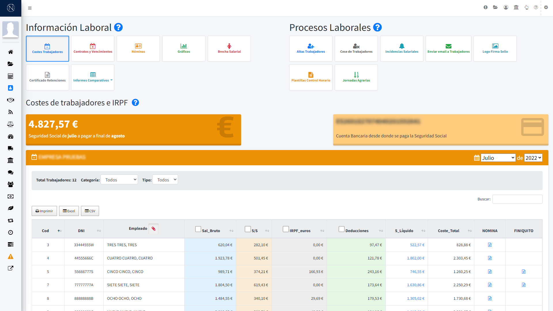 Pantalla - Costes de trabajadores